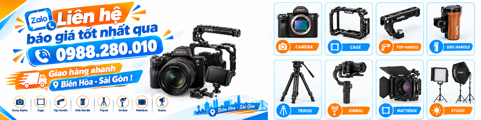Onb.vn Camera chuyên phụ kiện máy ảnh Sony, GoPro, Osmo Action, Osmo Pocket