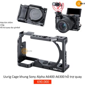 Uurig Khung bảo vệ Sony Alpha A6400 A6300